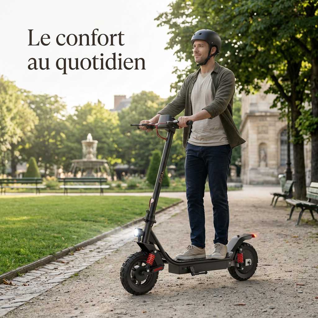 AVORA City Pro 800 W sur une voie pavée