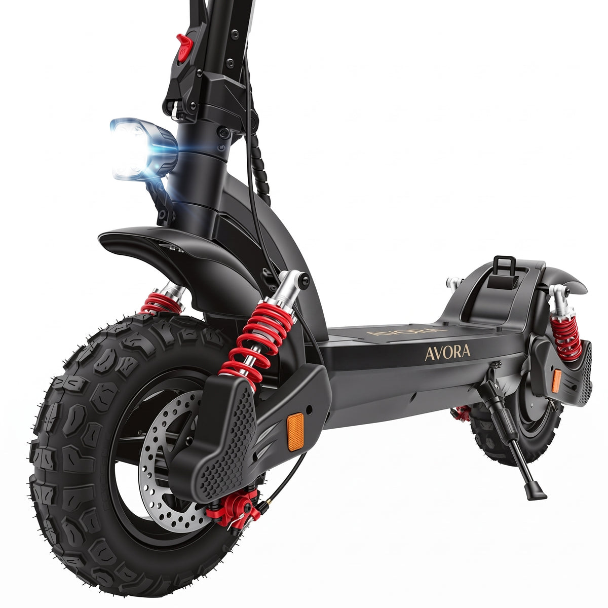 AVORA Altis – pneu avant, frein à disque et suspension