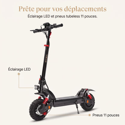 AVORA Altis – éclairage LED et pneus tubeless 11 pouces