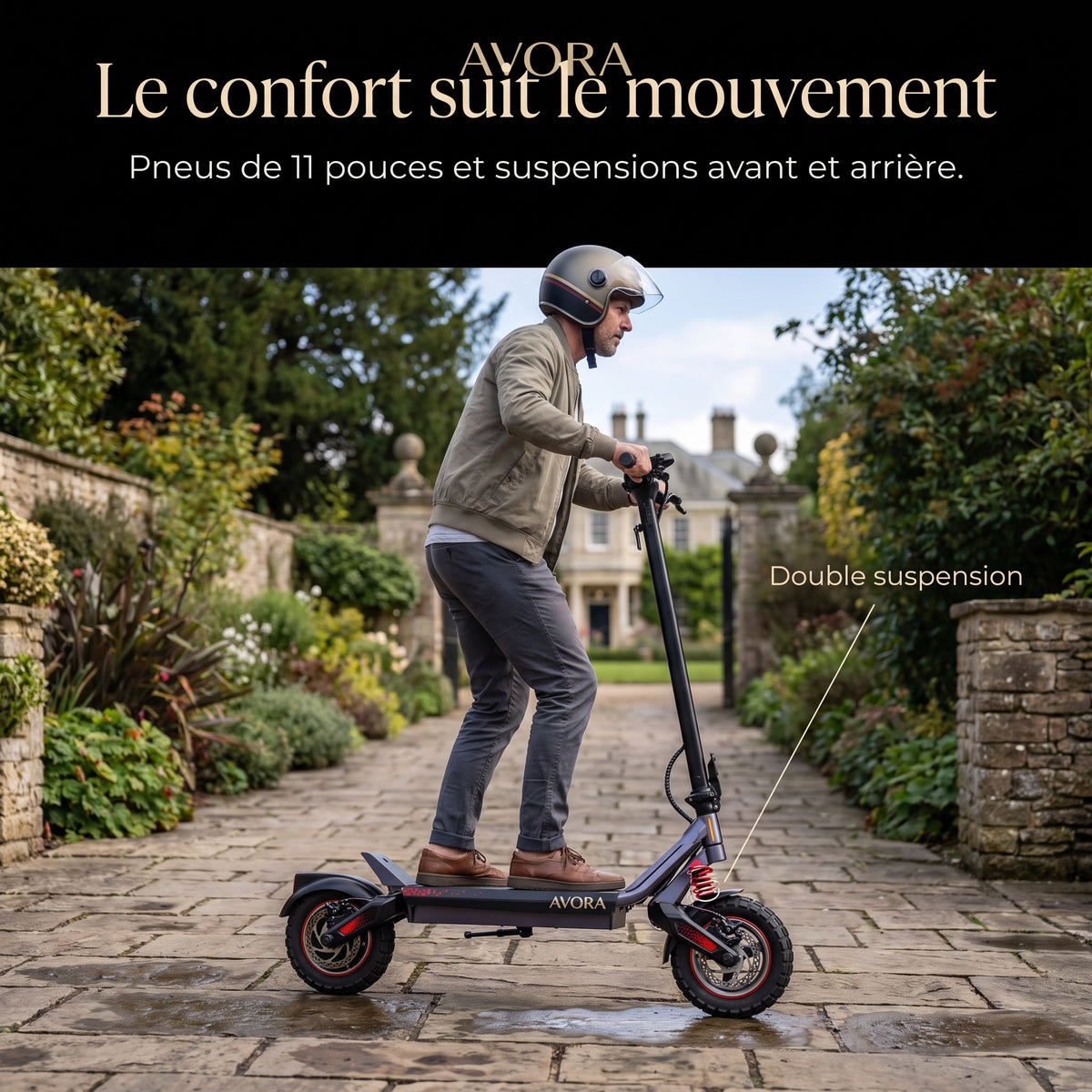 AVORA Motion One — Double suspension en utilisation réelle