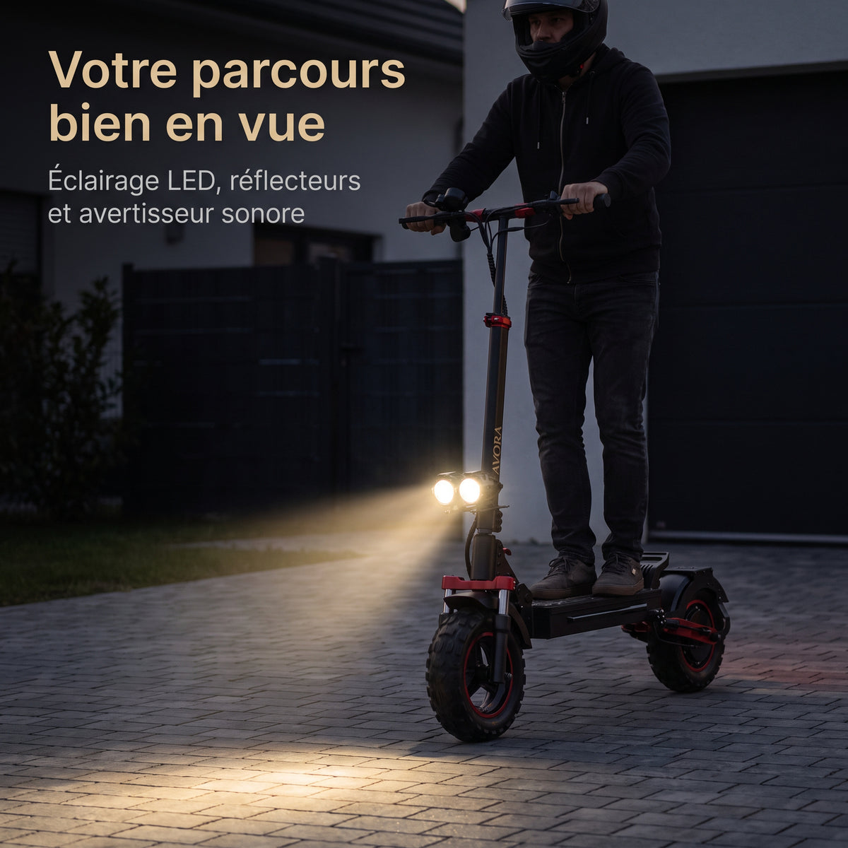 AVORA Motion Trail — Éclairage : scène d’utilisation