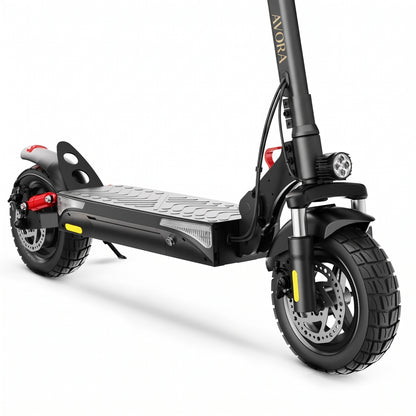 AVORA Trail 800 — Vue avant et suspensions
