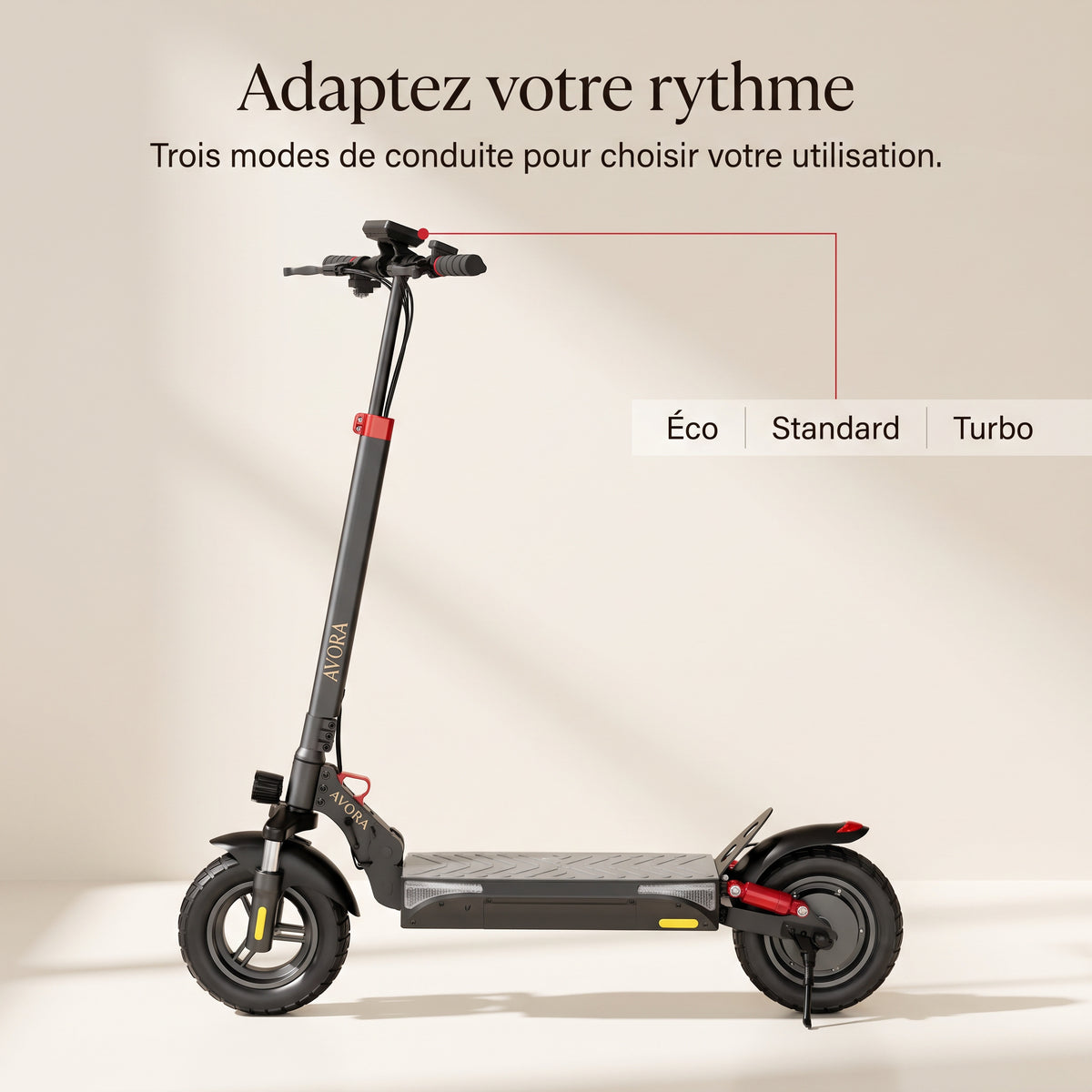 AVORA Trail 800 — Trois modes de conduite