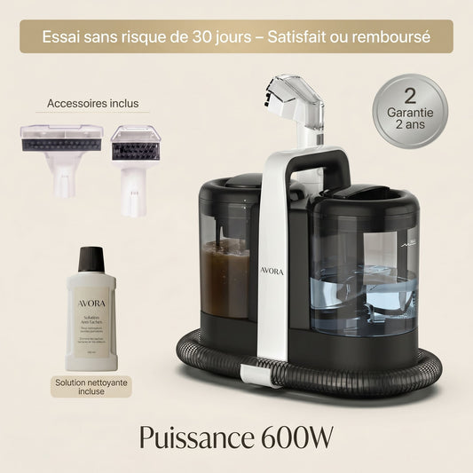 Shampouineuse Portable AVORA PureLite – Multi-Surfaces