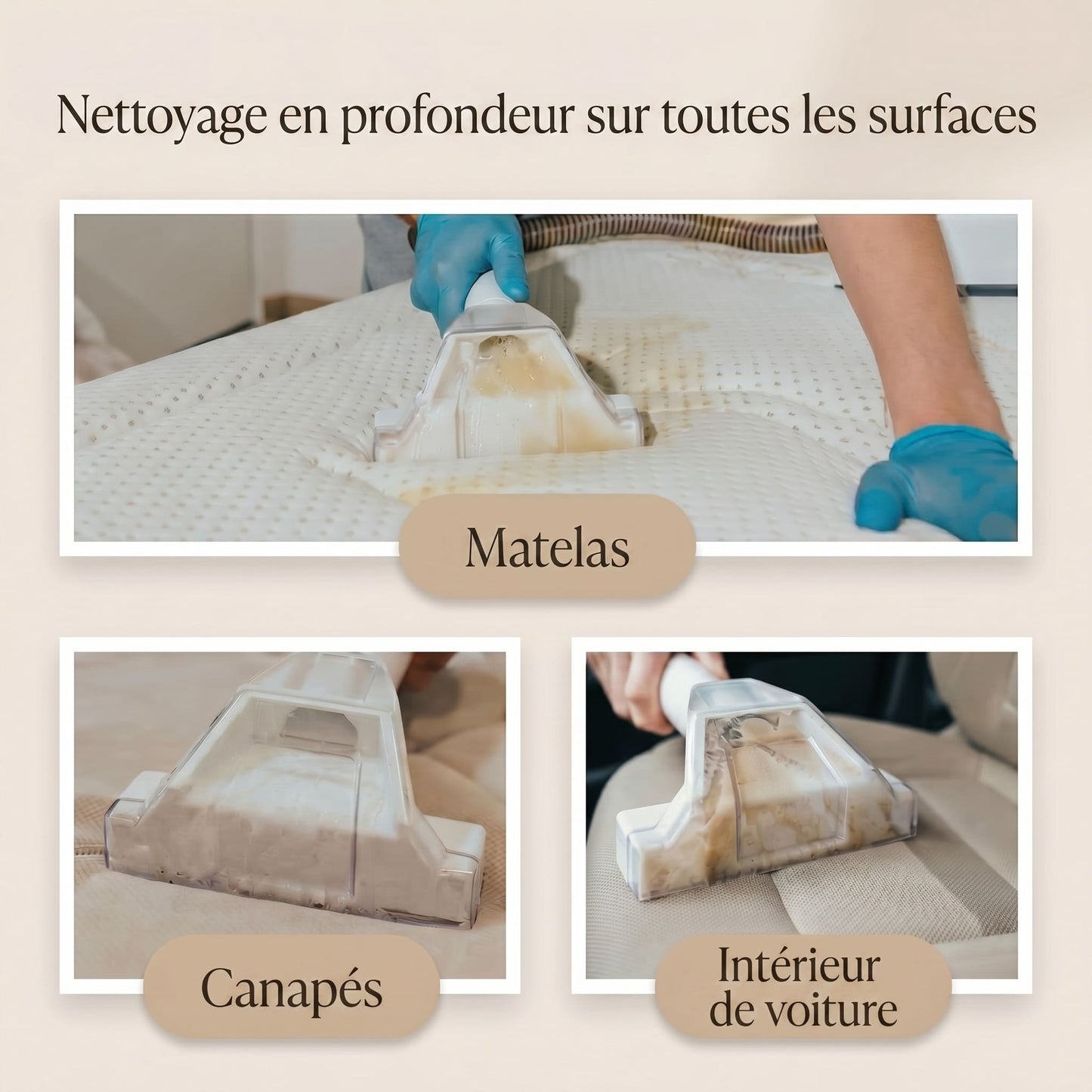 Shampouineuse Portable AVORA PureLite – Multi-Surfaces