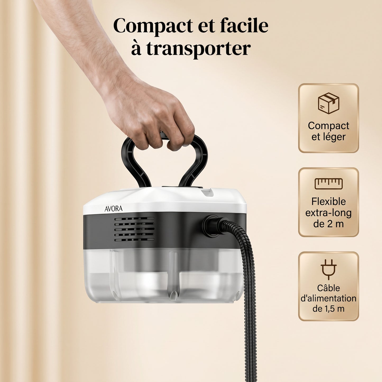 Nettoyeur Vapeur Portable AVORA
