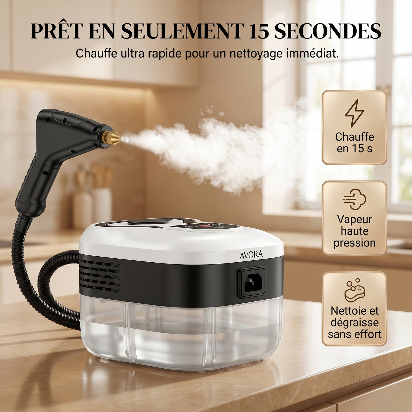 Nettoyeur Vapeur Portable AVORA
