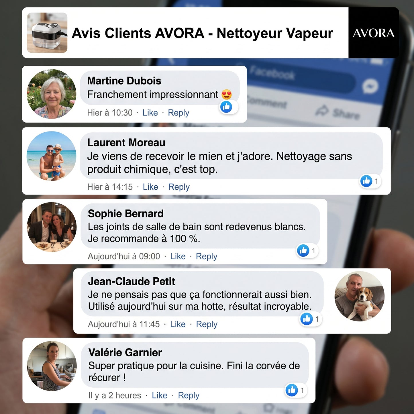 Nettoyeur Vapeur Portable AVORA