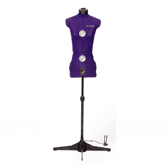 Mannequin de Couture Réglable AVORA Silhouette – Taille XS 76–91 cm – Avec Arrondisseur de Jupe & Coussin à Épingles