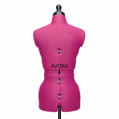 Mannequin de Couture AVORA Forma 44 – Réglable Tailles 36 à 44 – 12 Molettes – Revêtement Épinglable