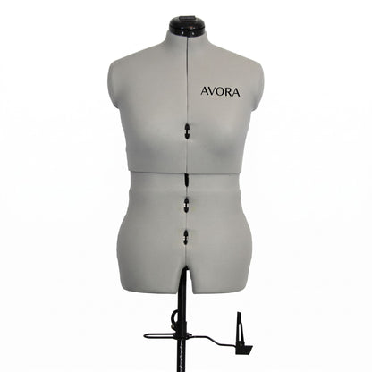 Mannequin de Couture Réglable AVORA Atelier 50 – Tailles 44 à 50 – 12 Molettes – Pied à Roulettes